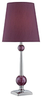 Ophira - 1 Light Table Lamp - Chrome, Plum Purple Glass, Plum Purple Shade contemporary-table-lamps@北坤人素材