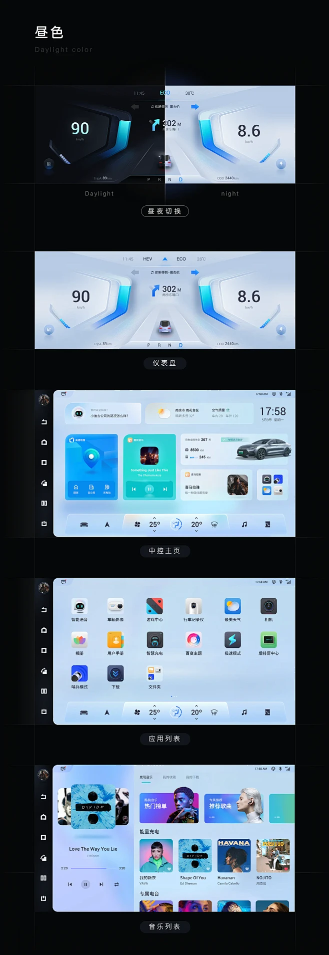 智能车机主题设计-APP-UICN用户体...