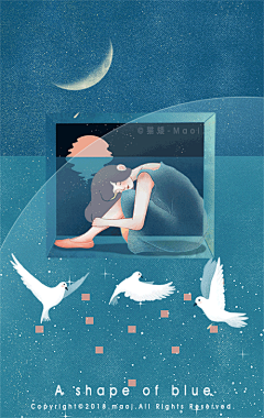 小清新动态手绘插画图片，看了会心动的唯美动态插画
