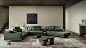 Modular sofa - Octave - Molteni&C : System of modular sofas featuring rigorous shapes