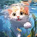 大脸猫想吃鱼