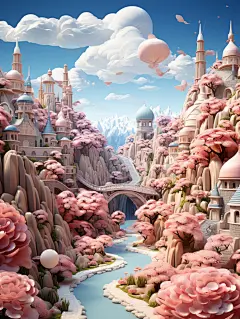 花朵建筑人物熊猫山水壁纸风景素材图片