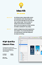 UI Kits : Idea Kit provides inspiration for your projects. It is a visual iOS style guide designed in Sketch and Figma, that was meticulously created.  Idea Kit was also designed to be simple and striking. This kit includes 54 screens cut into 6 categorie