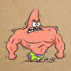 简笔画｜猛男派大星（最后有惊喜）_1_插画师蛋蛋_来自小红书网页版
