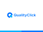 QualityClick logo identity addwords add find search seo market marketing click quality