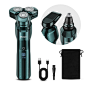 Amazon.com: Electric Razor for Men, 3-in-1 Face Shaver, Rotary LED Display, Rechargeable, Floating Head, Replaceable Blades, PRASKY Portable Wet and Dry Travel Beard Trimmer, Hair Clippers Kit, Idea Gift : Beauty & Personal Care