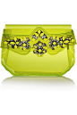 Shourouk | Crystal-embellished PVC clutch | NET-A-PORTER.COM