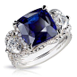 Solyanka Night Blue Sapphire Ring Faberge@北坤人素材