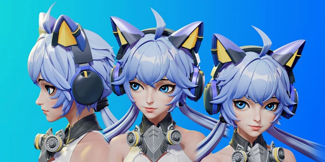 Blue_girl-花瓣网