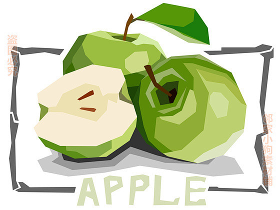 创意精美水果蔬菜插画图片矢量素材 苹果梨...