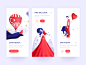Travel in Turkey illustration uiue app campaign landing page onboarding flow star moon dog cat fire balloon turkey