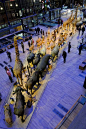 Grande Galerie de l'évolution - Paris long line of animal statues