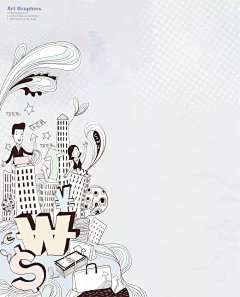 漫画城市建筑插画psd素材下载PSD分层素材|PSD素材|彩绘|创意设计素材|绘画设计|漫画人物|手绘城市建筑|英文字母素材|插画设计|企业信封信纸名片设计|手绘插画设计|名片信纸色设计