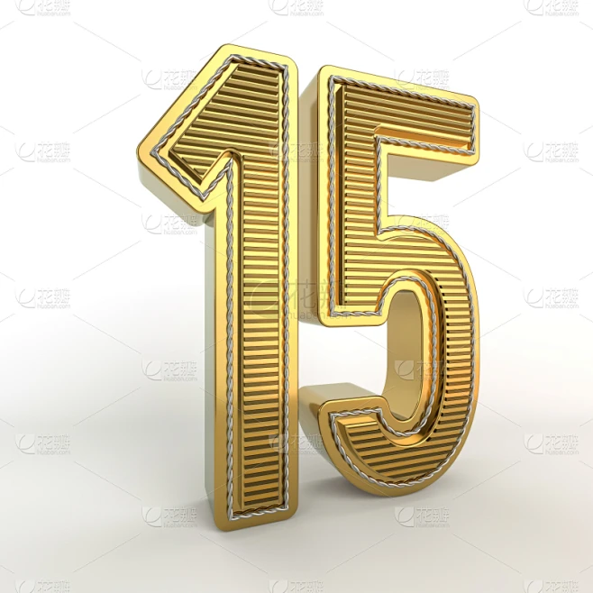 三维图形,符号,数字,黄金,数字15,商务,百分比号,背景分离,字母,复古风格素材-花瓣网