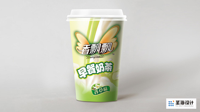 香飘飘奶茶香飘飘早餐奶茶香草味杭州包装设计杭州圣海包装艺术设计