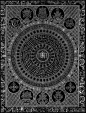 吉祥八宝六字真言坛城 唐卡描金DIY涂色装饰画手绘描金唐卡-淘宝网