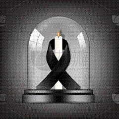 玻璃,绘画插图,蜡烛,透明,葬礼,悲痛,缎带,网站横幅,背景聚焦,贺卡