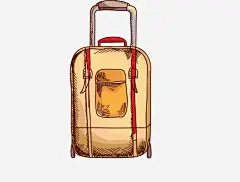 卡通旅行箱高清素材 卡通 卡通图案 手绘 手绘图案 手绘明信片 旅游 箱包 背景图案 元素 免抠png 设计图片 免费下载 页面网页 平面电商 创意素材