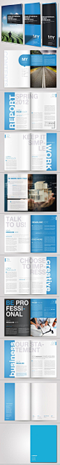 A4 Business Brochure Vol. 03 by Danijel Mokic via #Behance | #GraphicDesign #Brochure