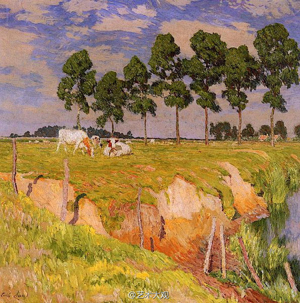 Emile Claus 印象派乡村油画 ...