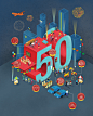 SG50: A Year of Celebrations : Cover illustration for SHOP Magazine Spring/Summer 2015