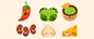 Burritos : Burrito themed character designs for a personality quiz published in a marketing magazine
