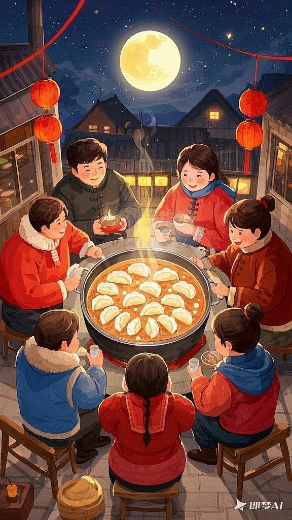 请生成冬至海报出来