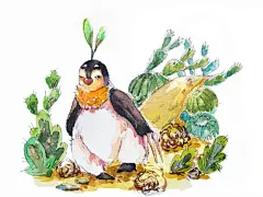 等男朋友的青蛙王子；想变成孔雀的小鸟；只认定最好的胡萝卜的喜欢福尔摩斯的18（兔子）；渴望下雨的小狐狸... 飞乐鸟插画