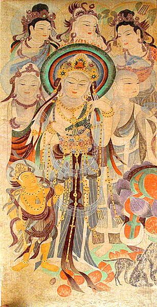 敦煌"美人窟"壁画:菩萨为何穿吊带露脐装.