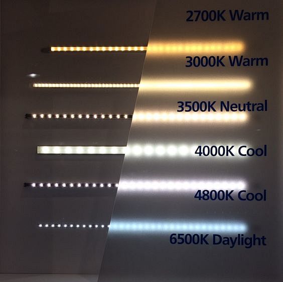From warm to cool LE...