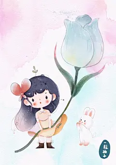 花精灵系列_一粒柚子__插画师作品_涂鸦王国gracg.com