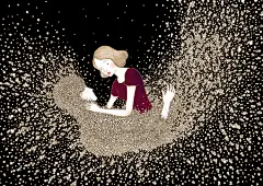 Hana Jang插画：女孩的忧伤却浪漫幻想