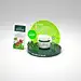 an assortment of skin care products displayed in front of a circular display plate with the product on it