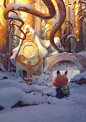 Moominvalley Concept Art / Midsummer Night, Tuomas Korpi : I had chance to work as the concept designer for the new Moominvalley animated series along with our very talented concept artist team in studio Piñata (www.pinata.fi). 

This is one of the early 