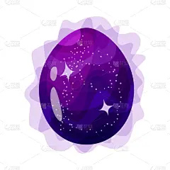 龙,卵,图标,分离着色,可爱的,夜晚,幻想,设计,布置,收集