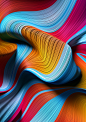 gradient lines flow Colourful  Wallpapers abstract curves curved energy