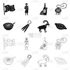 传统,看风景,计算机图标,男人,圆形,国内著名景点,设计,收集,创新,旅游