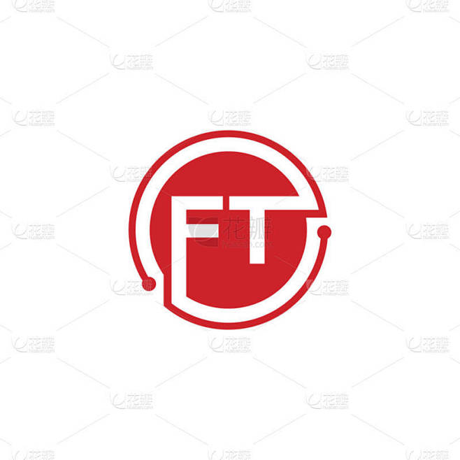 Ft字母图标设计模板元素