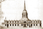 圣保罗座堂 St Paul's Cathedral：雷恩1675年允许施工的设计