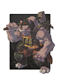 TMNT Rocksteady, Alex Redfish : Rocksteady from TMNT fan art.