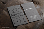 Typographic Business Card Design 1