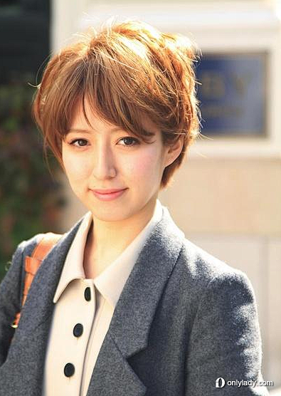 2013流行女生短发发型清爽短发更迷人