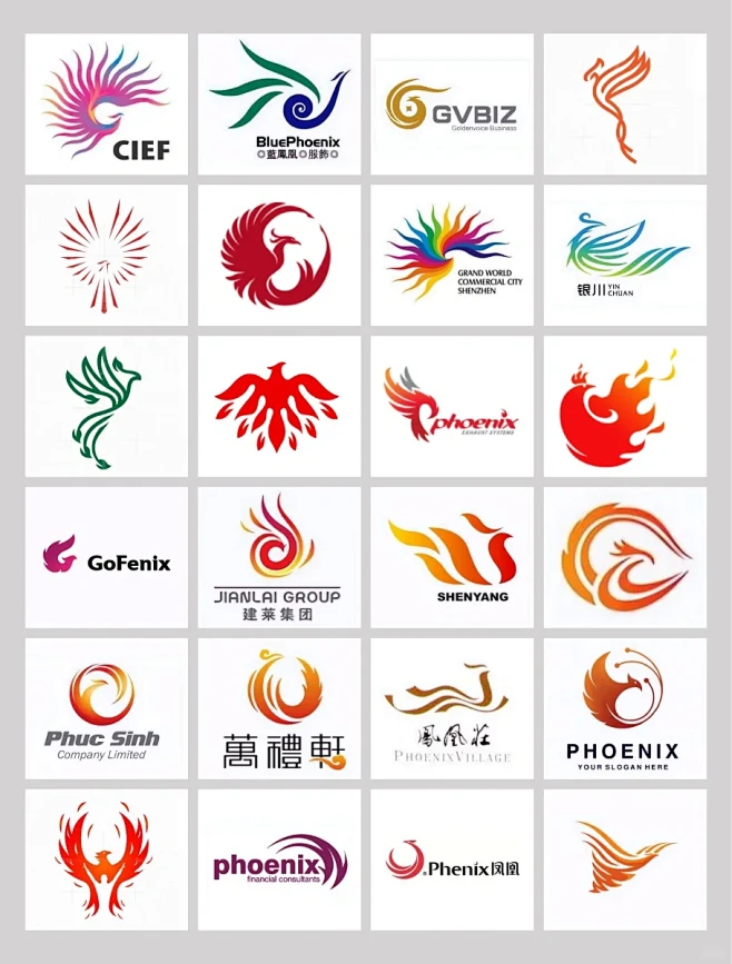 凤凰logo 吉祥和谐logo设计图片_素材图片素材-花瓣网