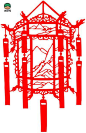 新年灯笼窗花图片 灯笼剪纸图案大全