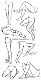人体结构 动作 腿部姿势绘画