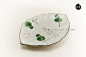 手绘和风日式陶瓷餐具叶形盘|水果盘|鱼盘|刺身盘|日式料理餐具-淘宝网