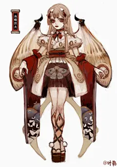 #百绘罗衣# @网易阴阳师手游   终于磨完了_(┐「ε:)_
吸血姬皮肤【血蛾涅火】灵感来自飞蛾 感谢大家帮忙取名 我爱小公主!!（掏心 ​​​​