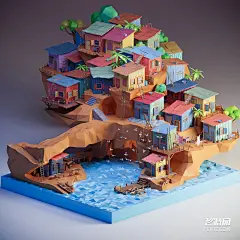 可爱风格CG视觉插画设计 飞特网 插画设计