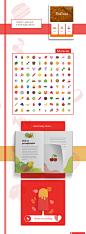 1000+ Material, flat, iOS & Realistic food icons on Behance