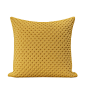 新品现代简约轻奢黄色3D立体棉压花靠垫抱枕别墅样板房方枕-淘宝网